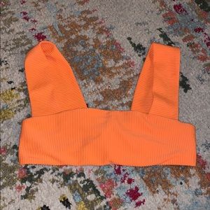 Orange Frankies bikini top